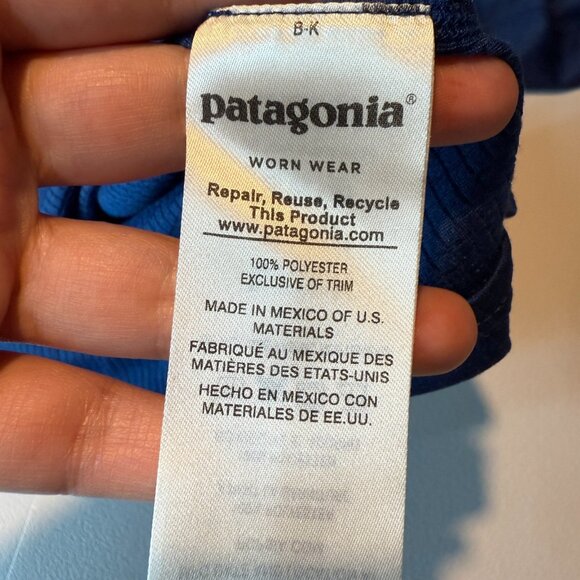 Patagonia Men S Capilene Midweight Baselayer Shirt 1/4 Zip Neck Pullover Blue - Picture 4 of 8